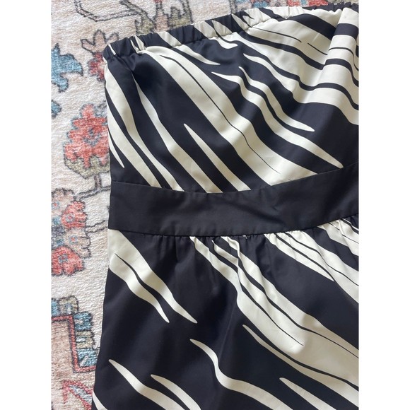 Black and white striped strapless dress NWT from The Limited 0 - Picture 2 of 5